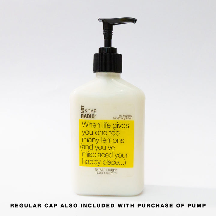 When life gives you one too many lemons (and you've misplaced your happy place...) <b>hand/body lotion</b>