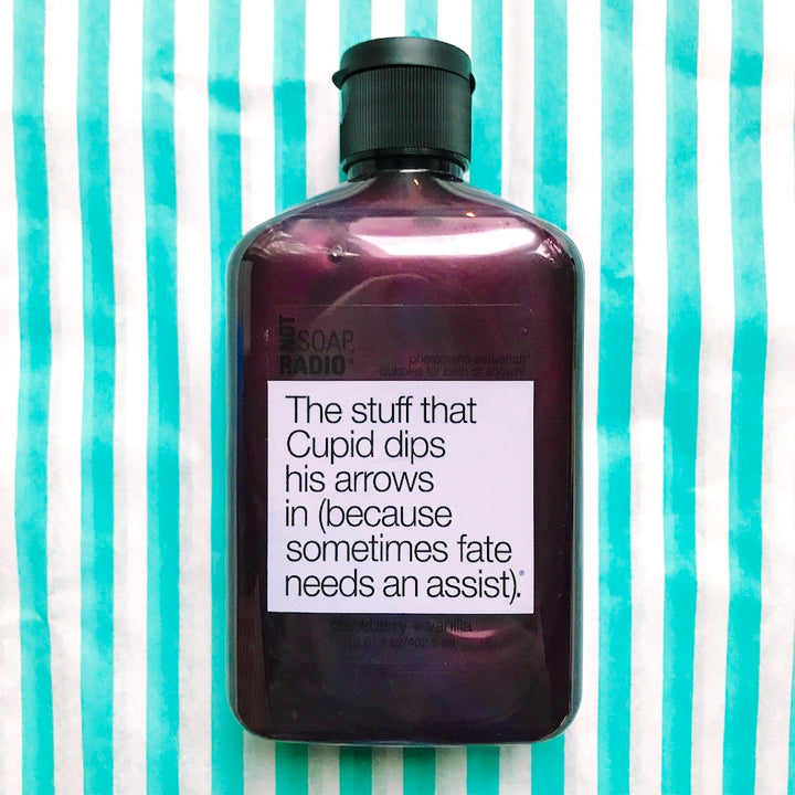 The stuff that Cupid dips his arrows in (because sometimes fate needs an assist). <b>bath/shower gel</b>