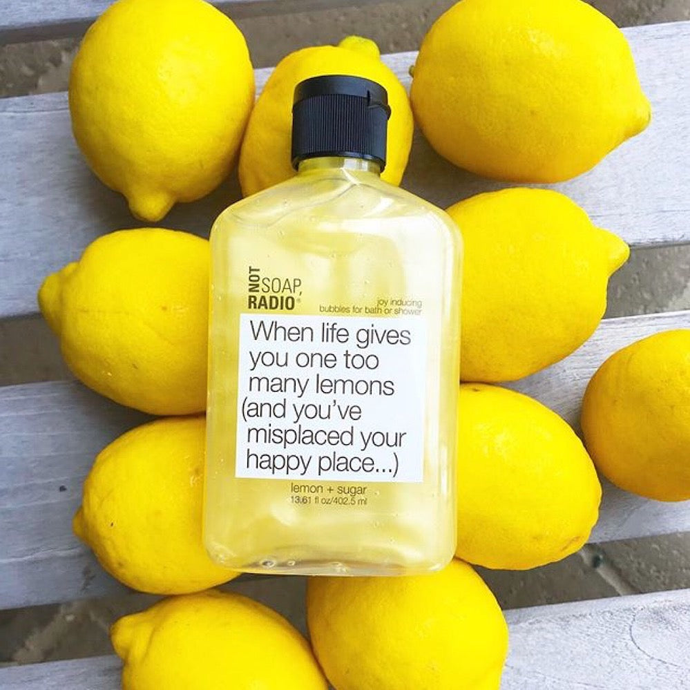 When life gives you one too many lemons (and you've misplaced your happy place...) <b>bath/shower gel</b>