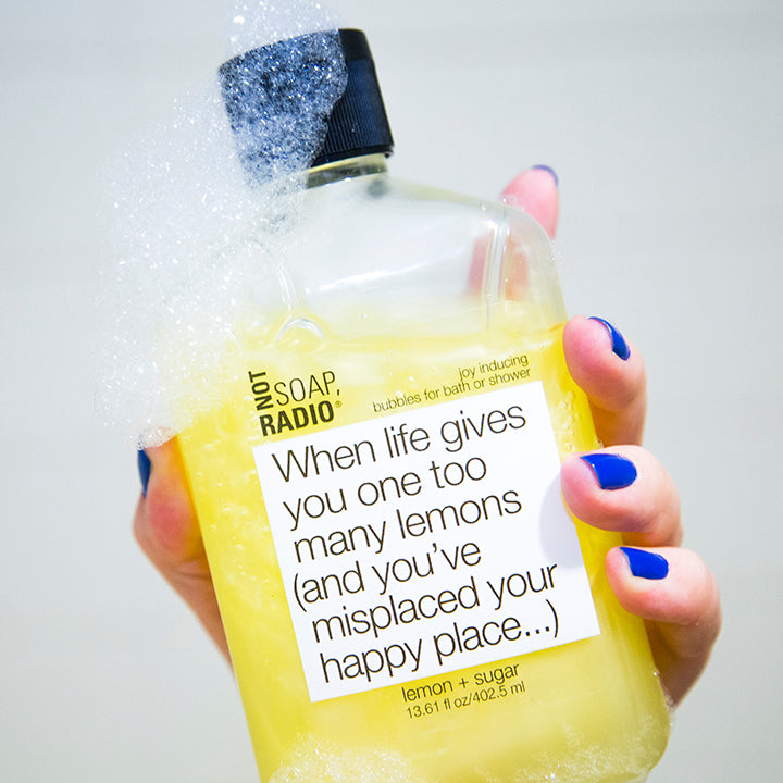 When life gives you one too many lemons (and you've misplaced your happy place...) <b>bath/shower gel</b>