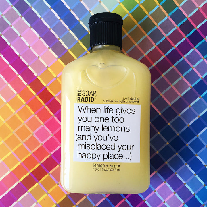 When life gives you one too many lemons (and you've misplaced your happy place...) <b>bath/shower gel</b>