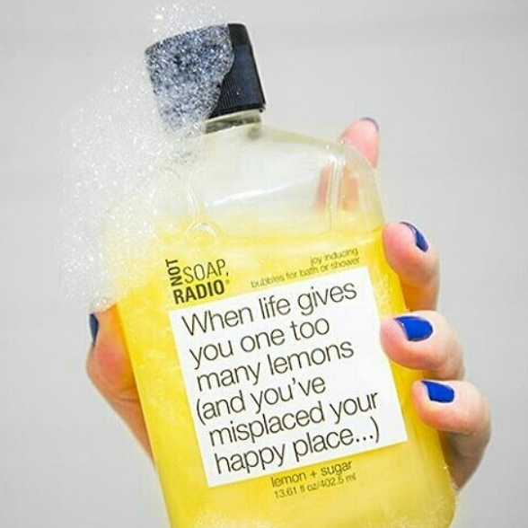When life gives you one too many lemons (and you've misplaced your happy place...) <b>bath/shower gel</b>