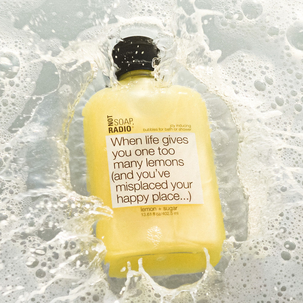 When life gives you one too many lemons (and you've misplaced your happy place...) <b>bath/shower gel</b>
