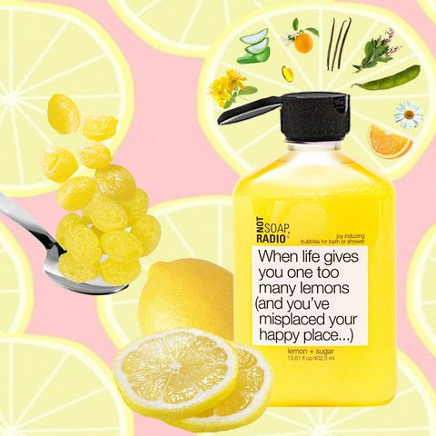 When life gives you one too many lemons (and you've misplaced your happy place...) <b>bath/shower gel</b>