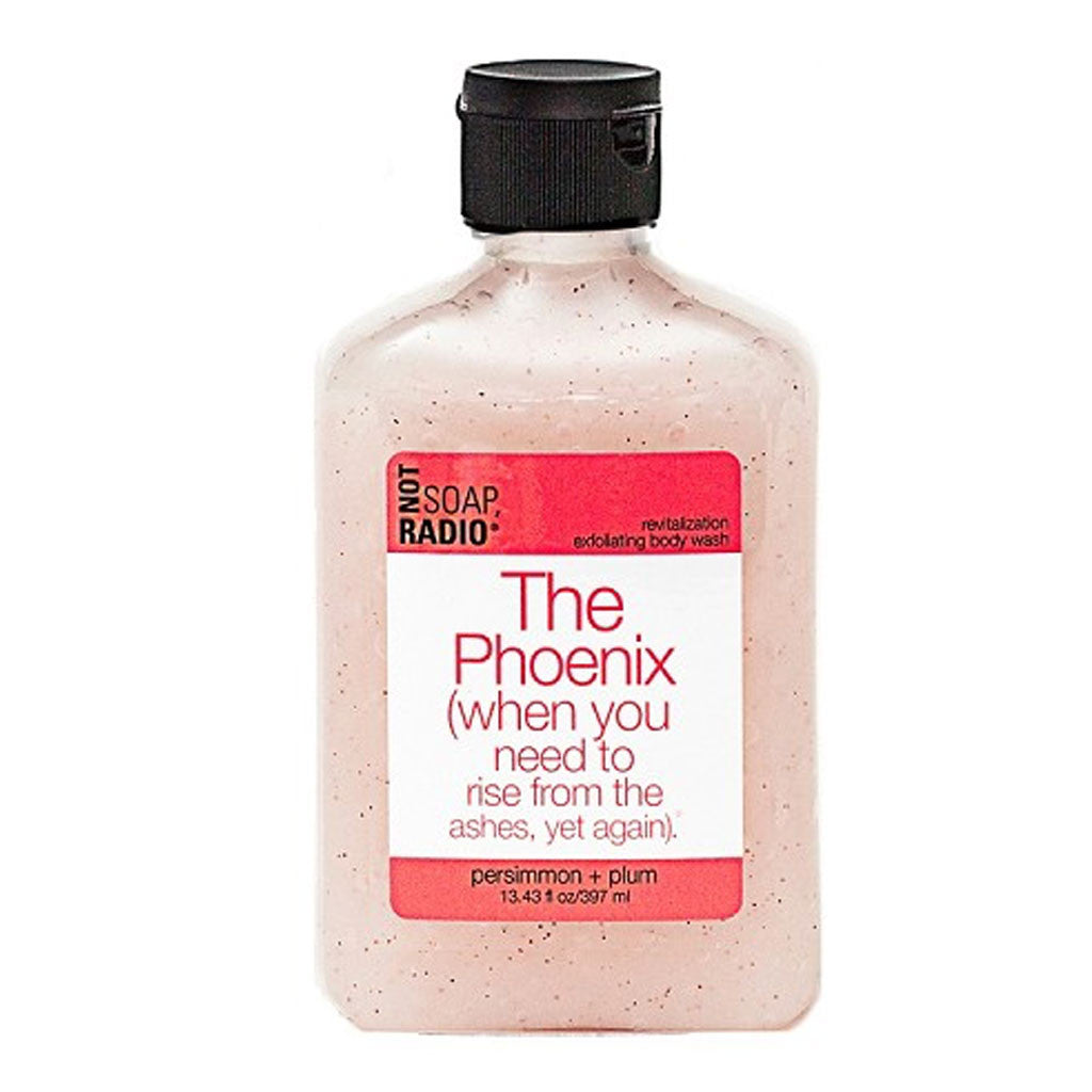 The Phoenix (when you need to rise from the ashes, yet again). - Not Soap Radio Exfoliating body wash