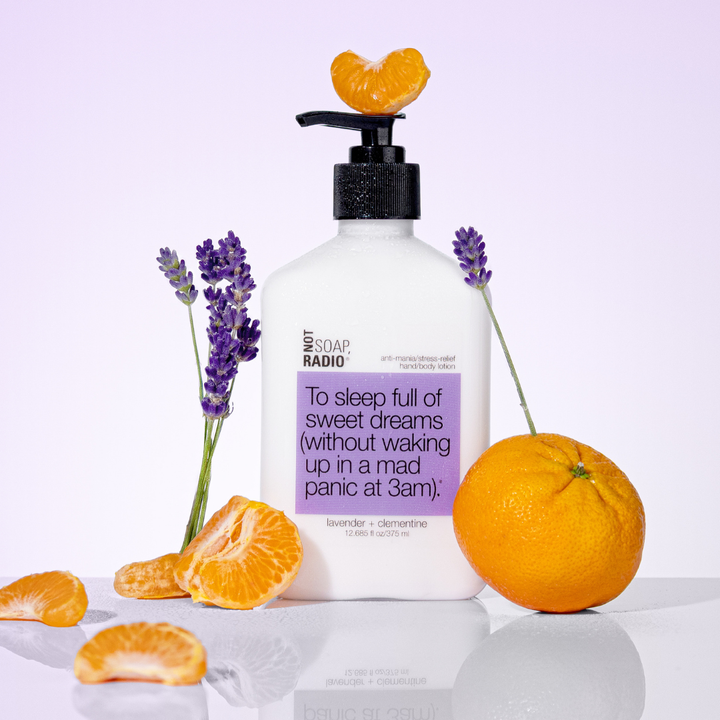 To sleep full of sweet dreams (without waking up in a mad panic at 3am). <b>hand/body lotion</b>