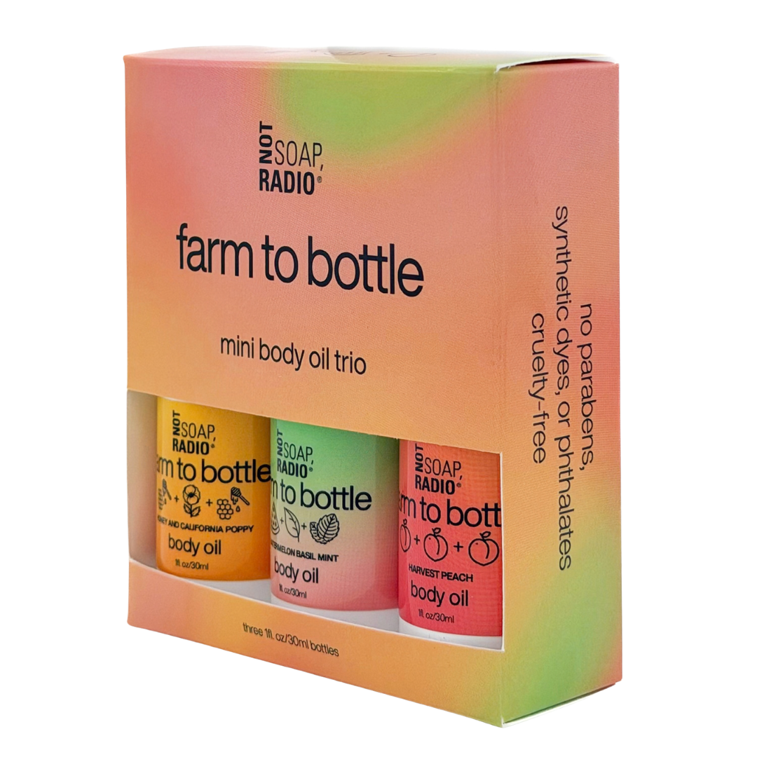 mini body oil trio