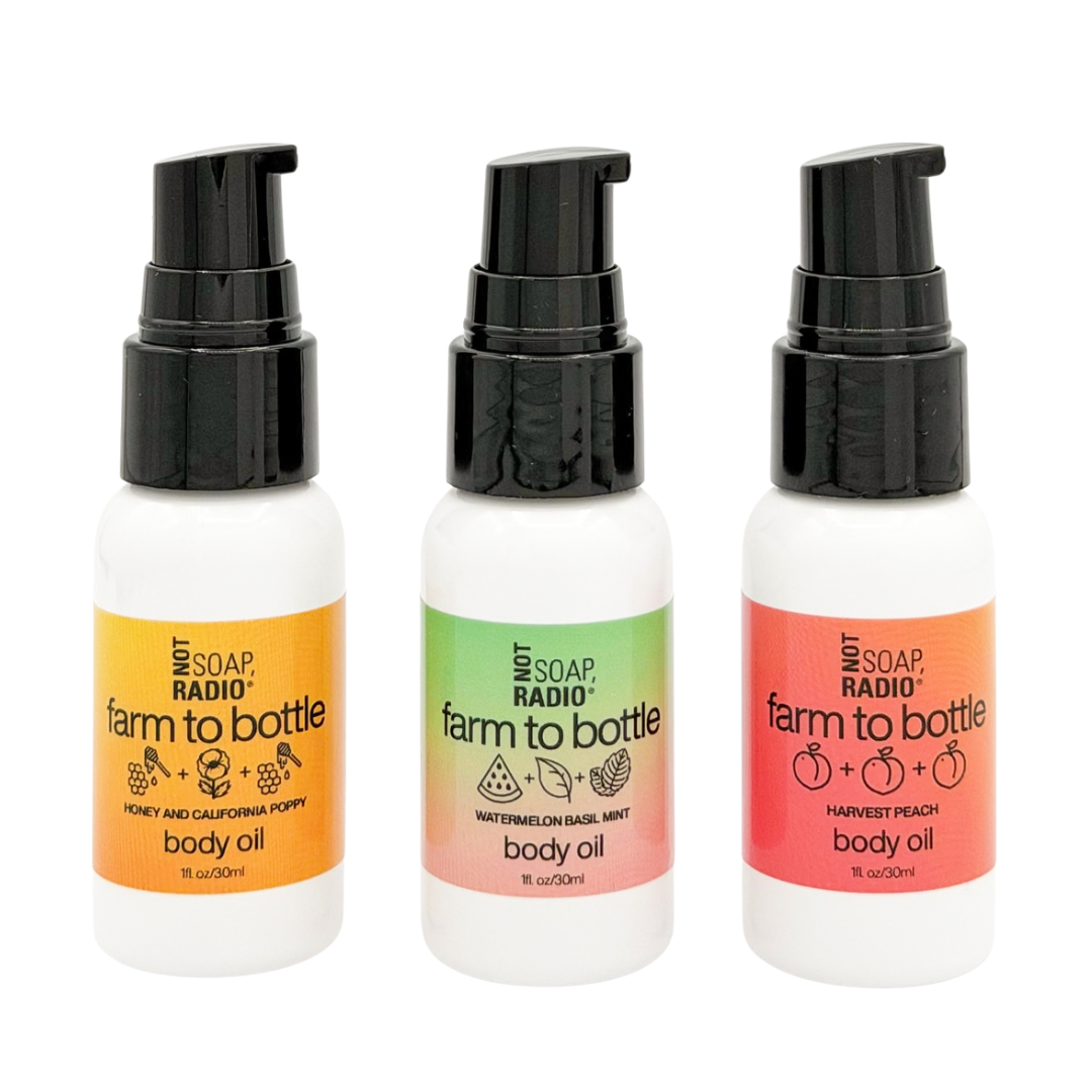 mini body oil trio