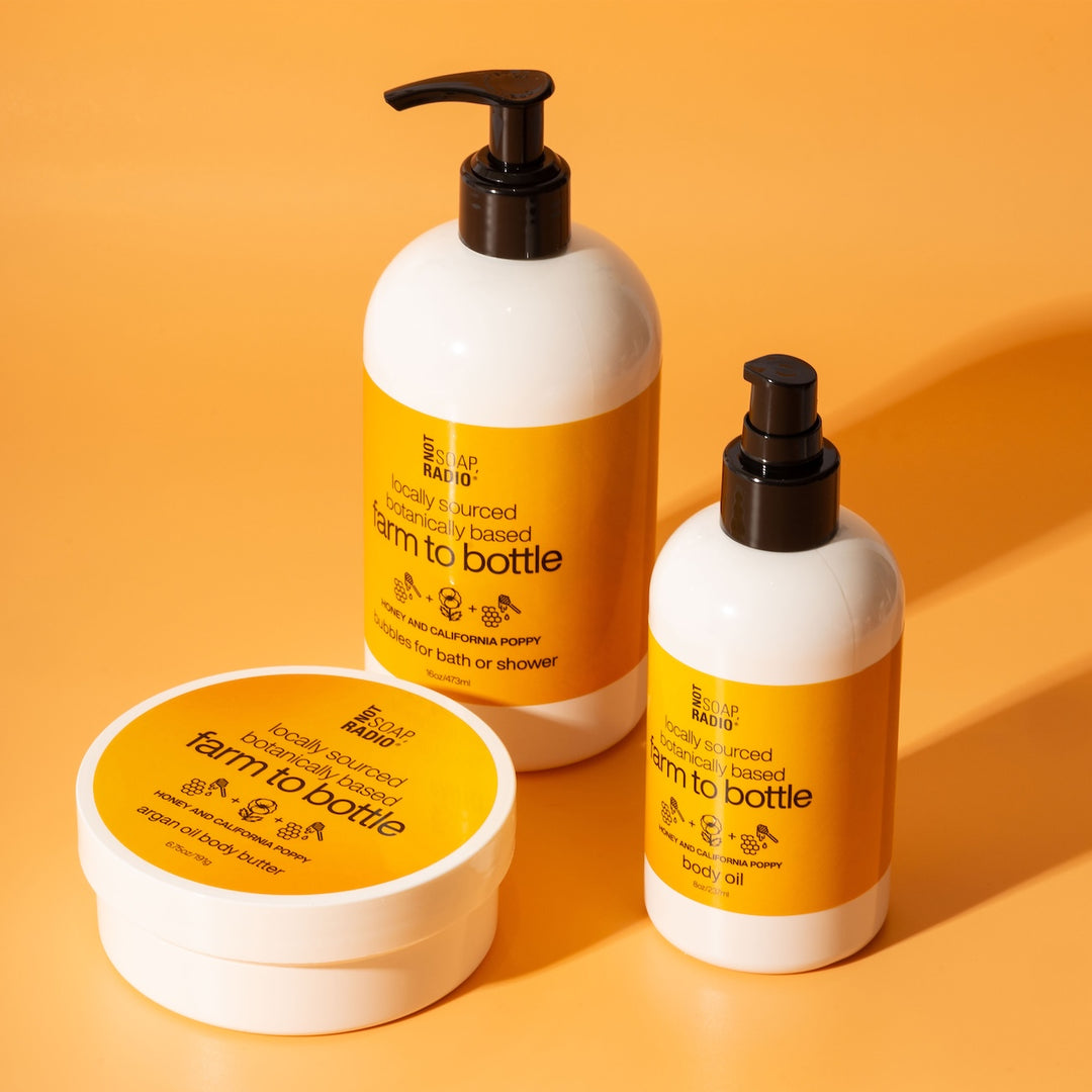 honey and california poppy gift trio