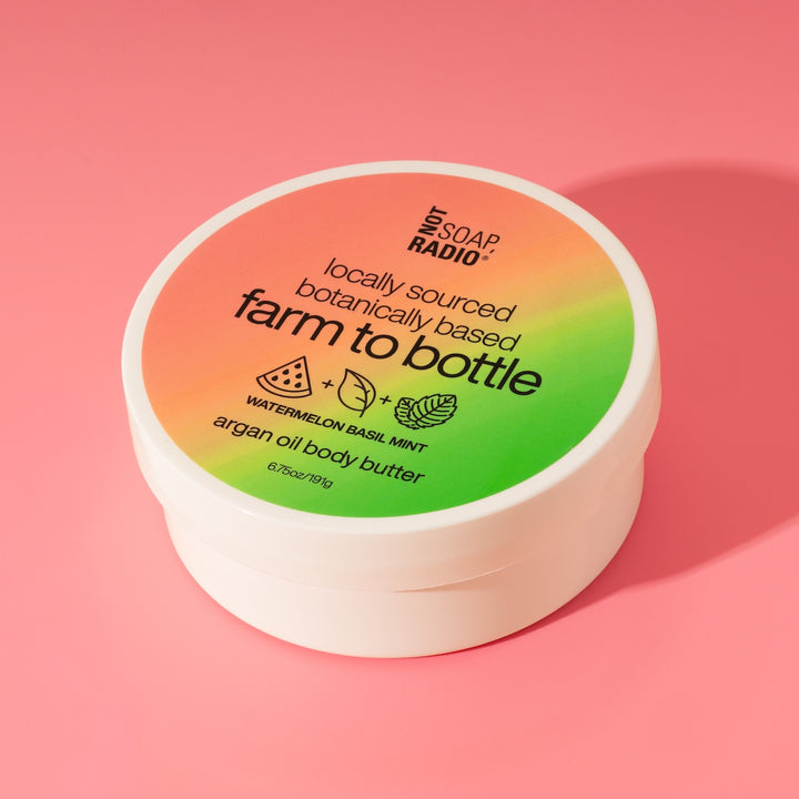 watermelon basil mint <b>body butter with argan oil</b>