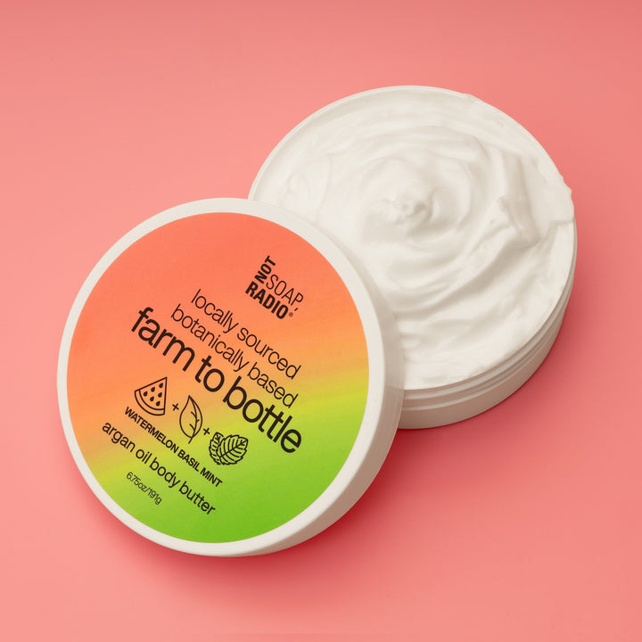watermelon basil mint <b>body butter with argan oil</b>