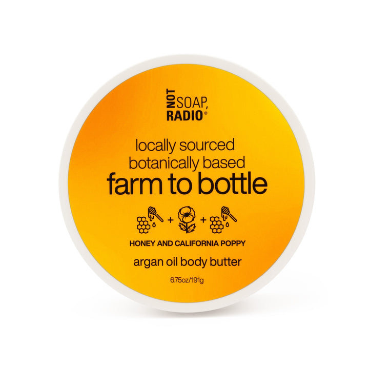 honey and california poppy <b>body butter with argan oil</b>