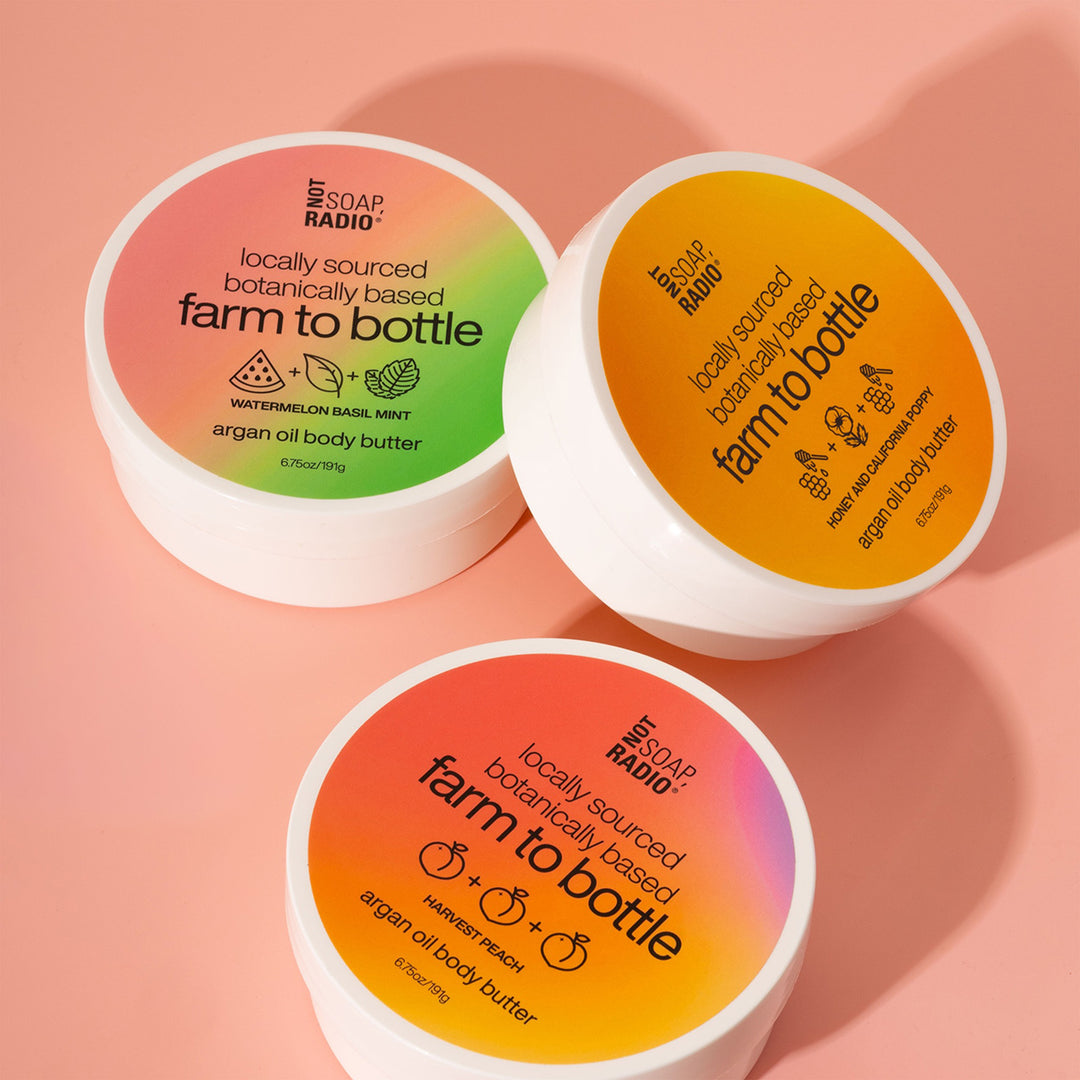 Farm to bottle argan oil body butter trio