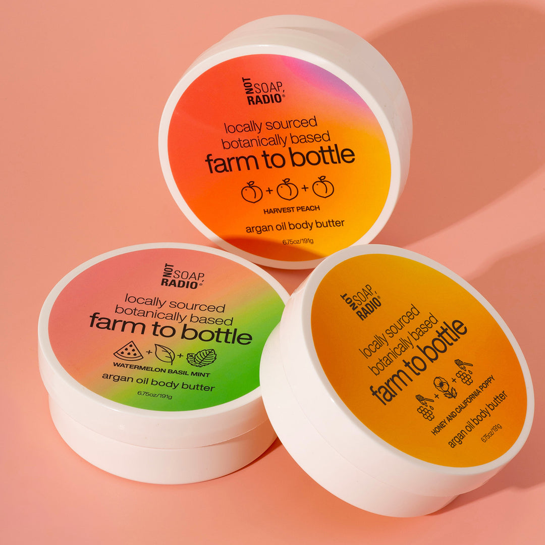 Farm to bottle argan oil body butter trio