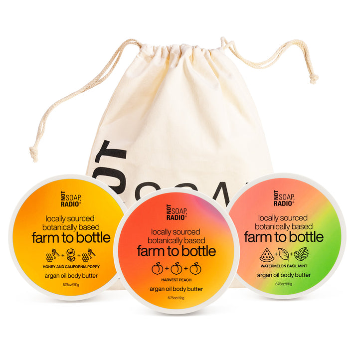 Farm to bottle argan oil body butter trio