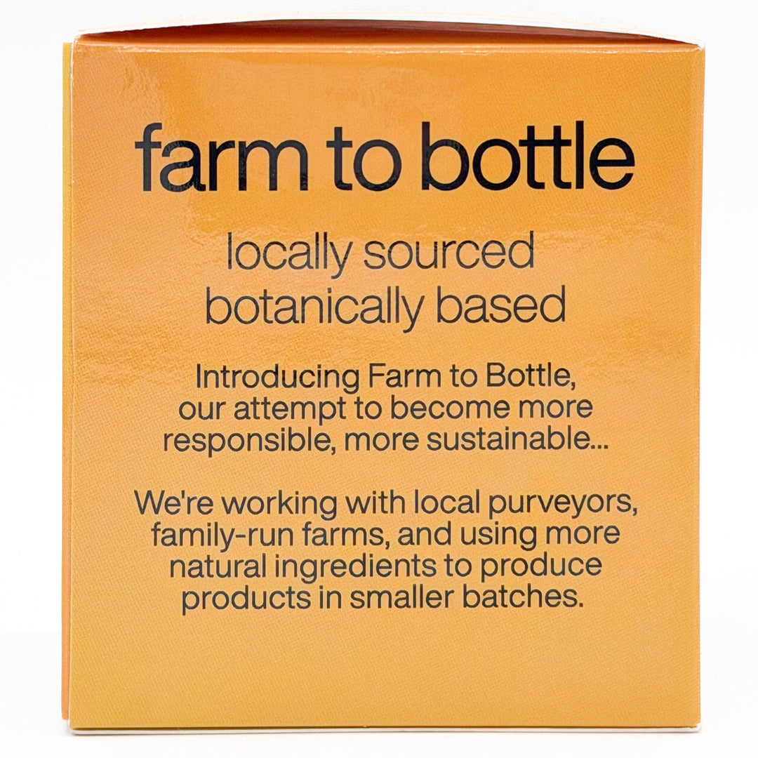 Farm to bottle honey and california poppy bath bomb