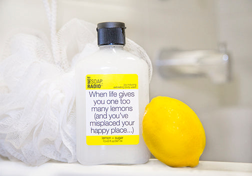 When life gives you one too many lemons (and you've misplaced your happy place...) <b>body scrub</b>