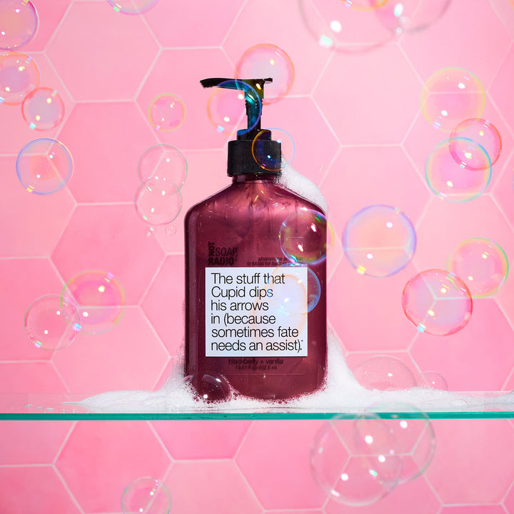 The stuff that Cupid dips his arrows in (because sometimes fate needs an assist). <b>bath/shower gel</b>