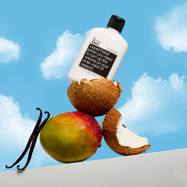 Liquid Freud (when you need to turn up the volume on your inner voice of reason). <b>hand/body lotion</b>