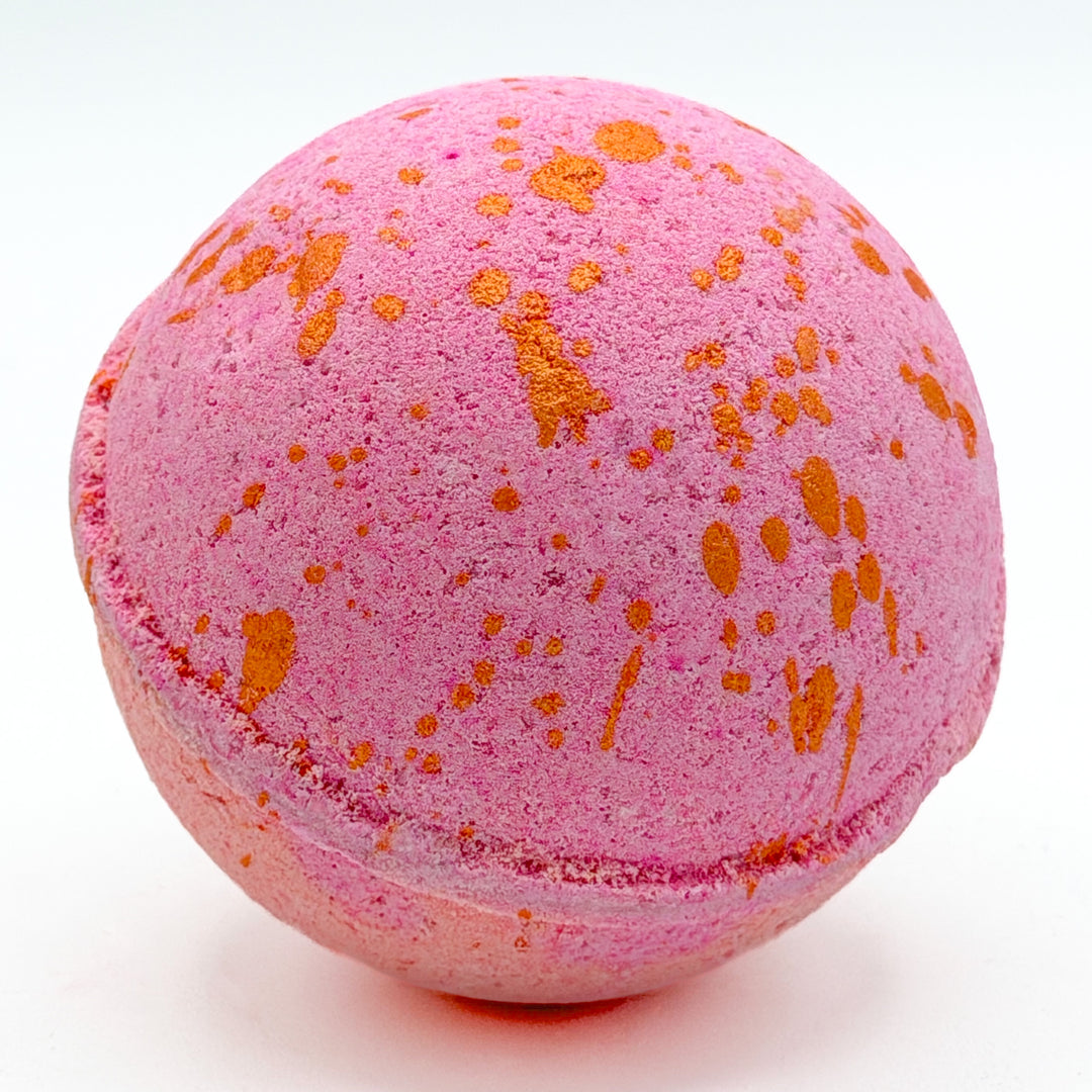 Farm to bottle harvest peach bath bomb