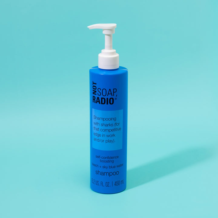 Shampooing with sharks (for that competitive edge in work and or play) <b>shampoo pump bottle</b>
