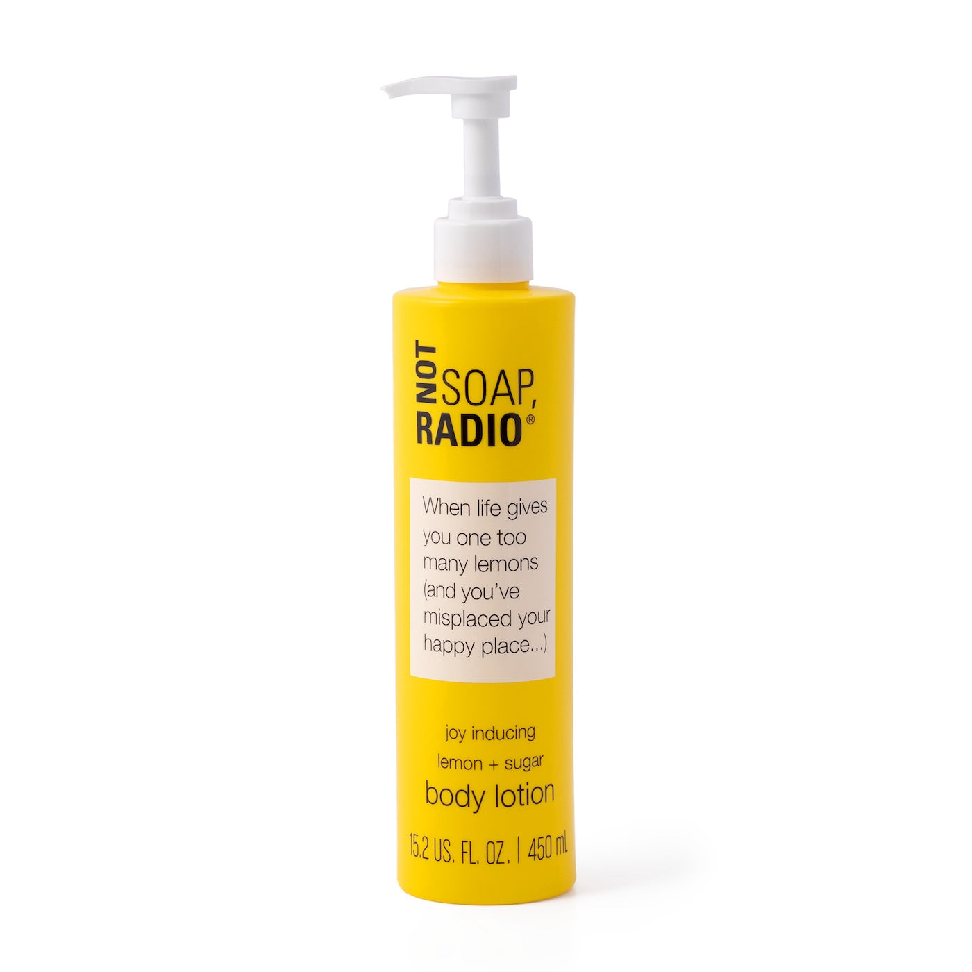 When life gives you one too many lemons (and you've misplaced your happy place) <b>lotion pump bottle</b>
