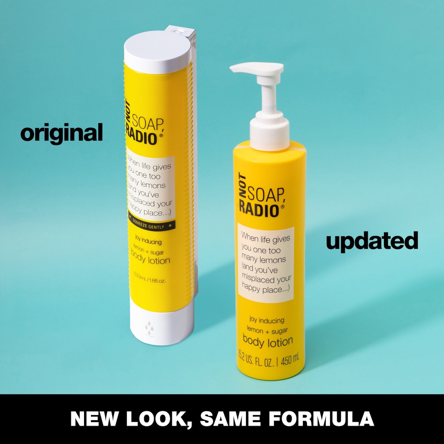 When life gives you one too many lemons (and you've misplaced your happy place) <b>lotion pump bottle</b>