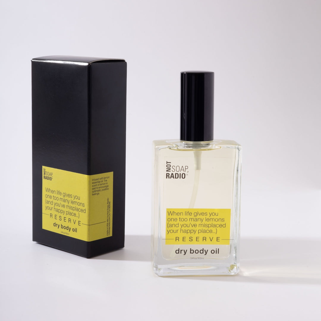 When life gives you one too many lemons RESERVE - dry body oil fragrance spray