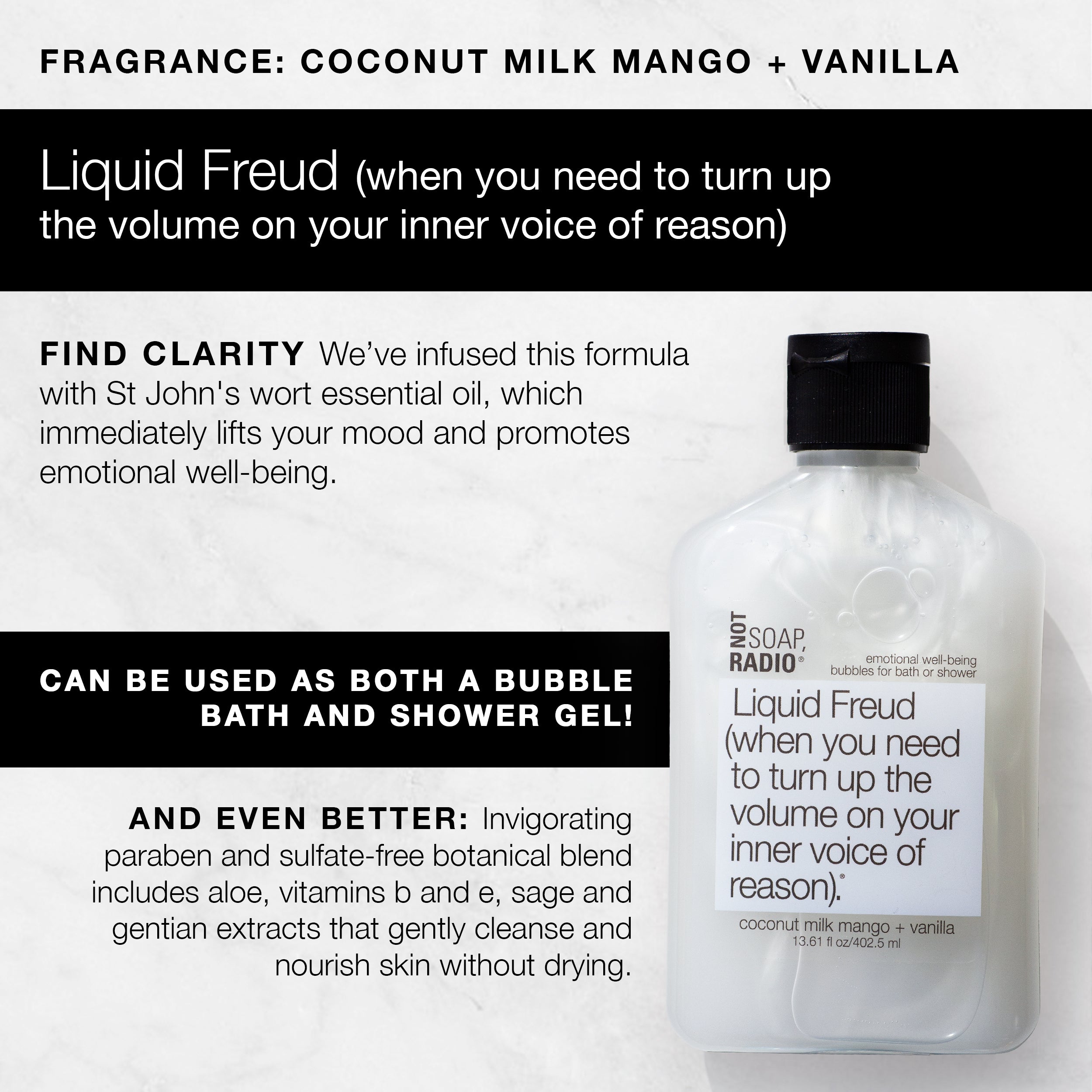 Coconut Milk Mango + Vanilla Aromatherapy Body Wash | Not Soap