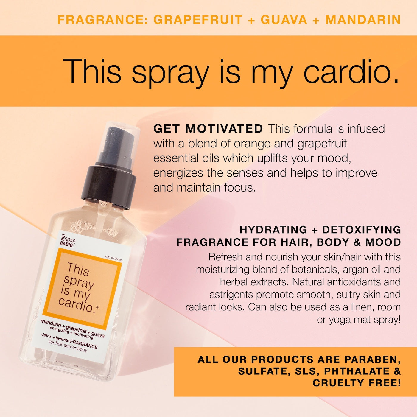 This spray is my cardio. <b>fragrance</b>