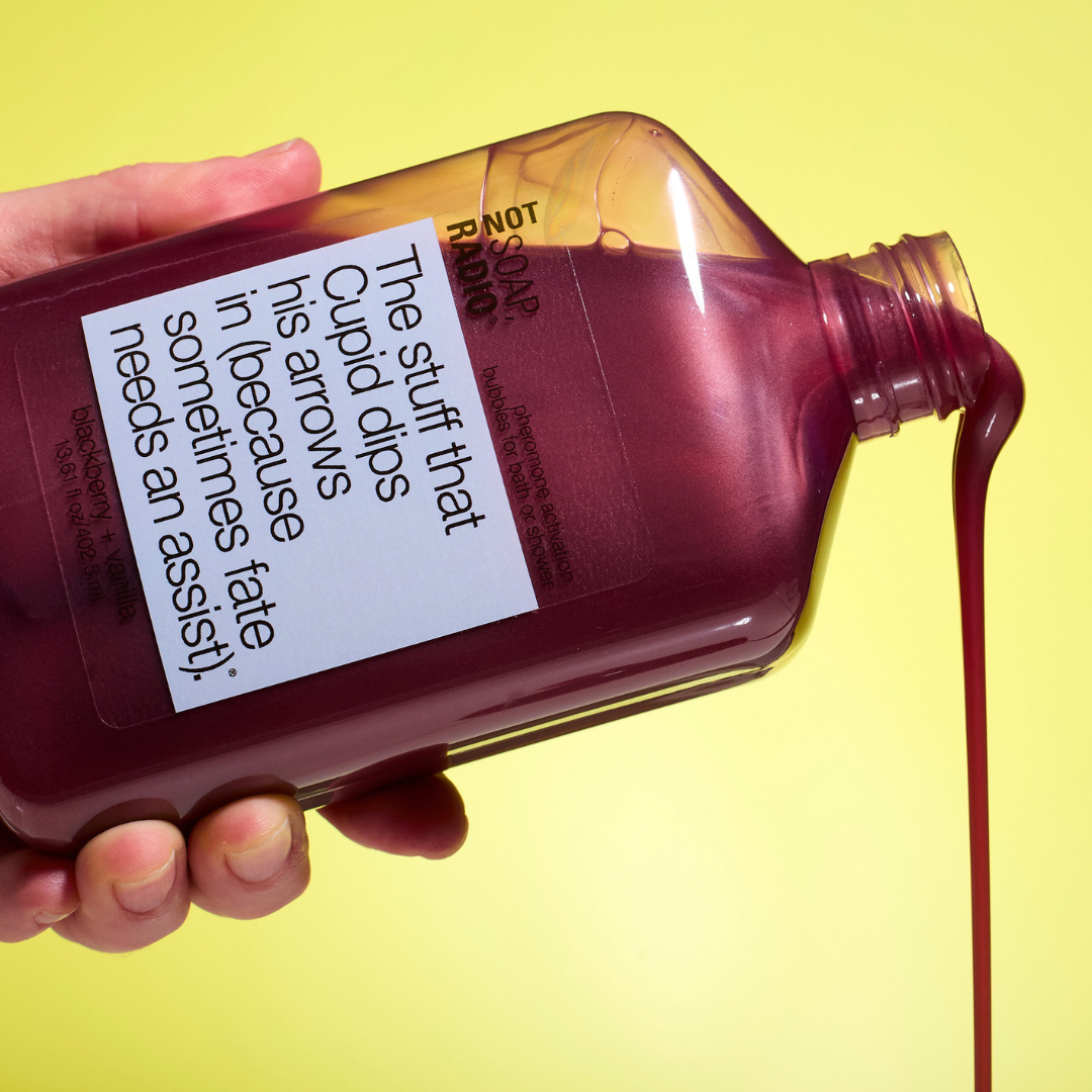 The stuff that Cupid dips his arrows in (because sometimes fate needs an assist). <b>bath/shower gel</b>