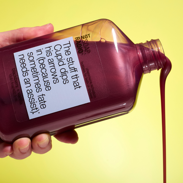 The stuff that Cupid dips his arrows in (because sometimes fate needs an assist). <b>bath/shower gel</b>