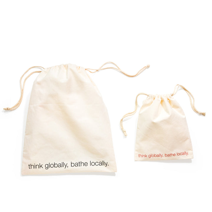 Sustainable gift wrapping - Not Soap, Radio logo-ed gift bags