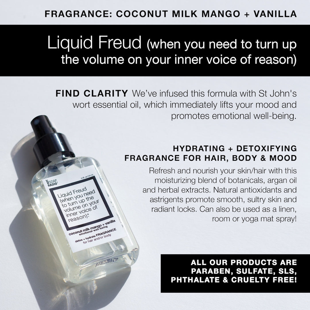 Liquid Freud (when you need to turn up the volume on your inner voice of reason). <b>fragrance</b>