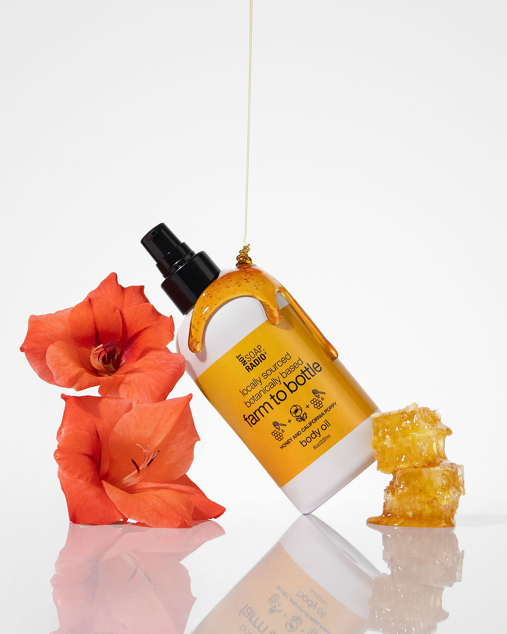 Honey and california scented body oil