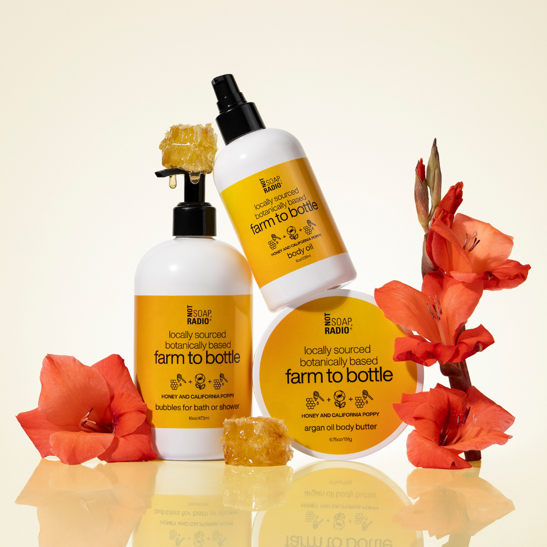honey and california poppy gift trio