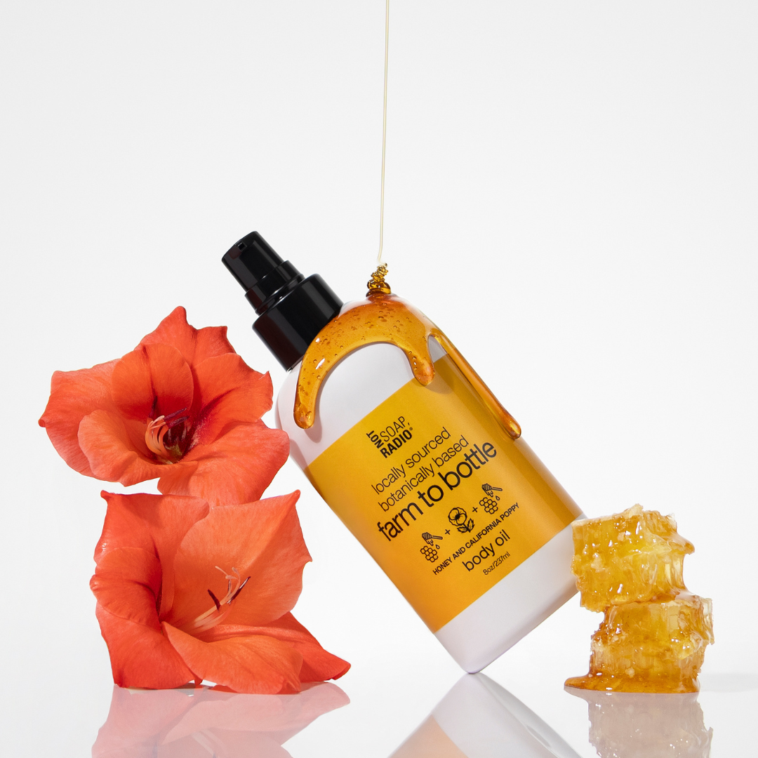 honey and california poppy <b>body oil</b>