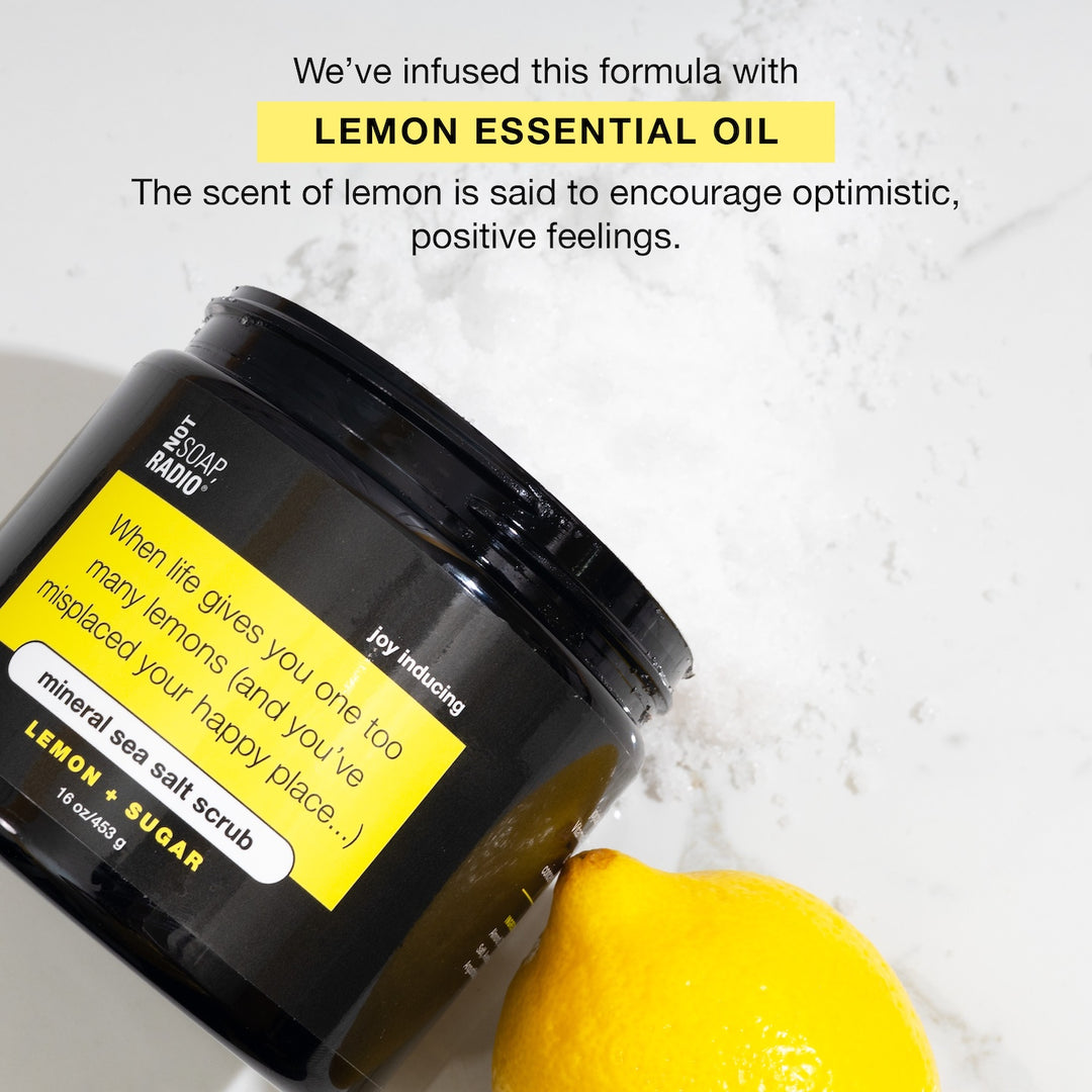 When life gives you one too many lemons mineral sea salt scrub