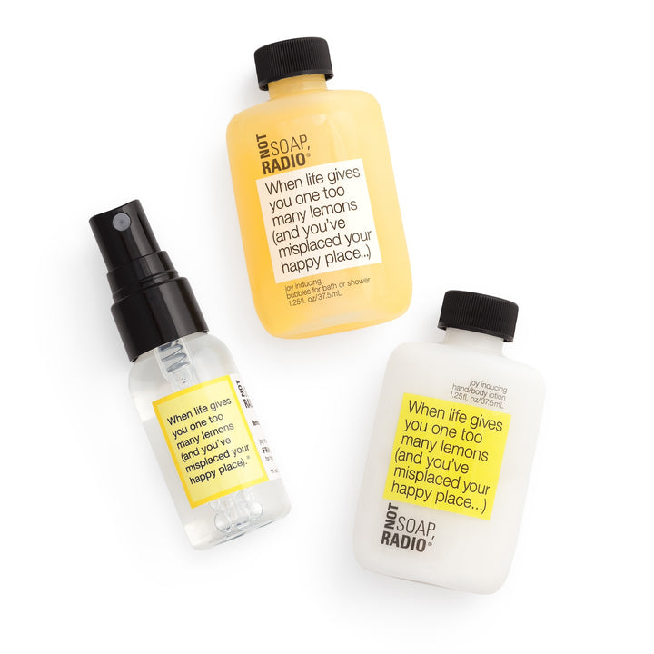 When life gives you one too many lemons MINI bath and body gift set