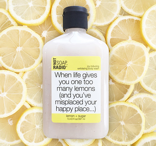 When life gives you one too many lemons (and you've misplaced your happy place...) <b>body scrub</b>