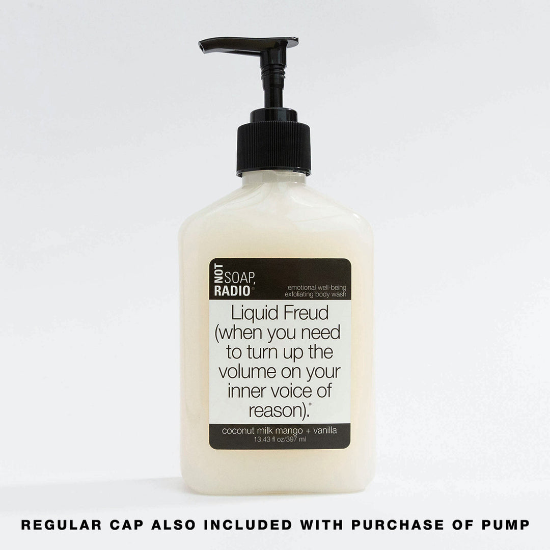 Liquid freux body wash with a pump