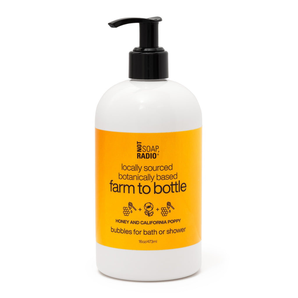 Natural Honey & Poppy Bath/Shower Gel | Farm to Bottle – notsoapradio