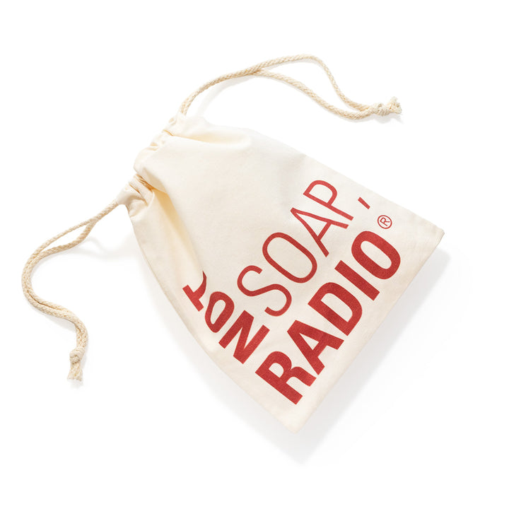 Sustainable gift wrapping - Not Soap, Radio logo-ed gift bags