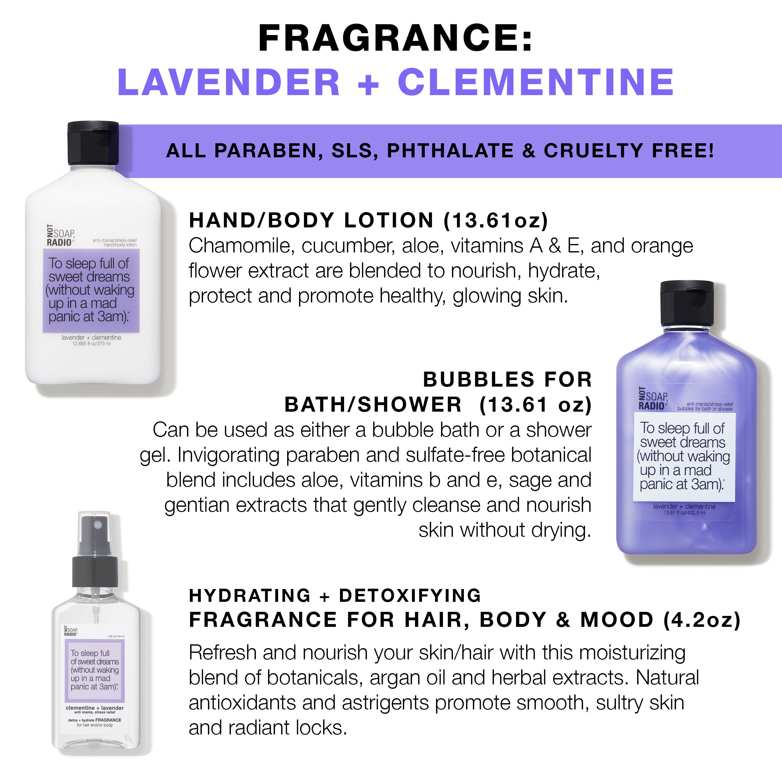 To Sleep Full of Sweet Dreams Gift Set | Not Soap Radio – notsoapradio