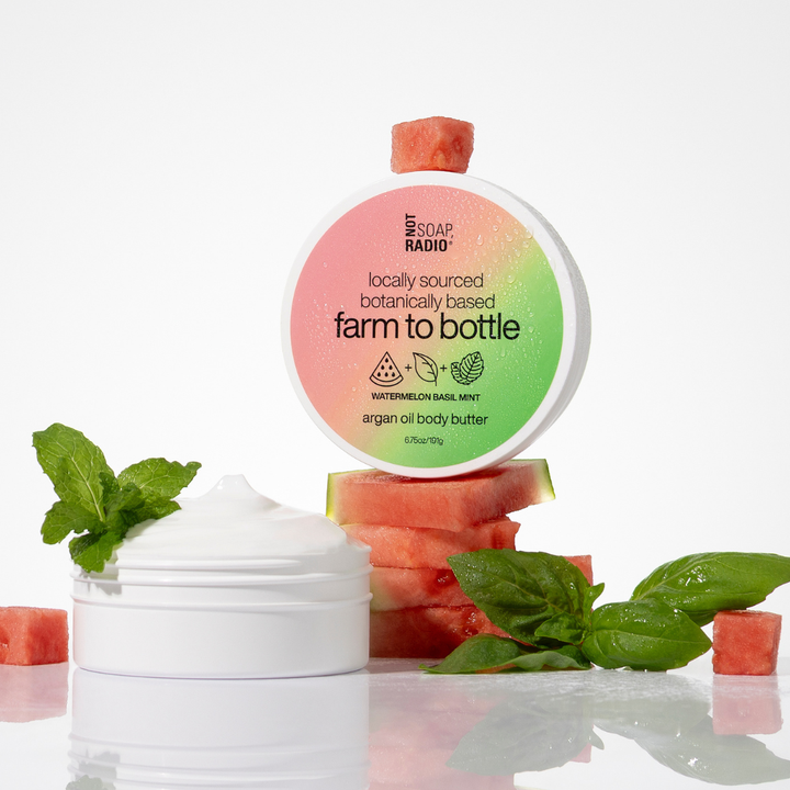 watermelon basil mint <b>body butter with argan oil</b>