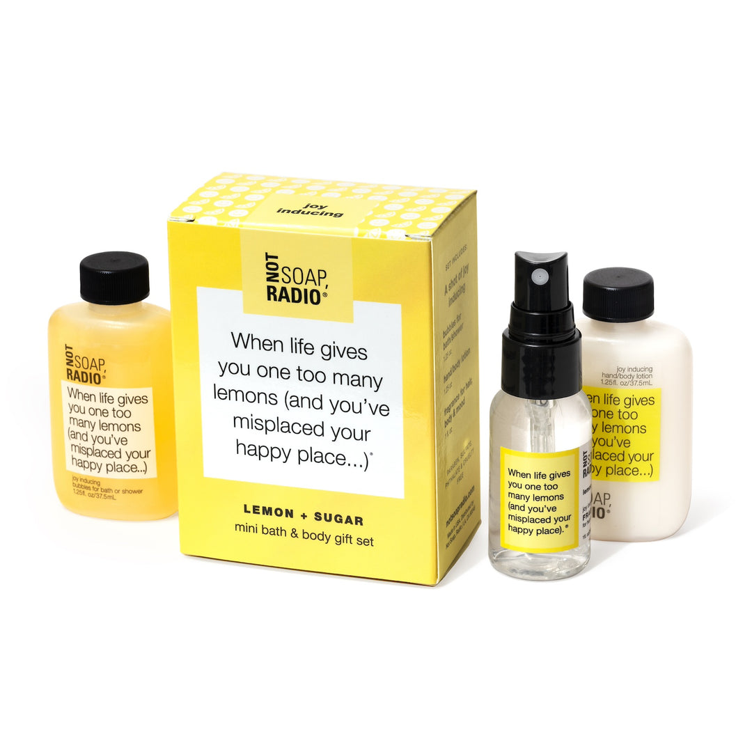 When life gives you one too many lemons MINI bath and body gift set