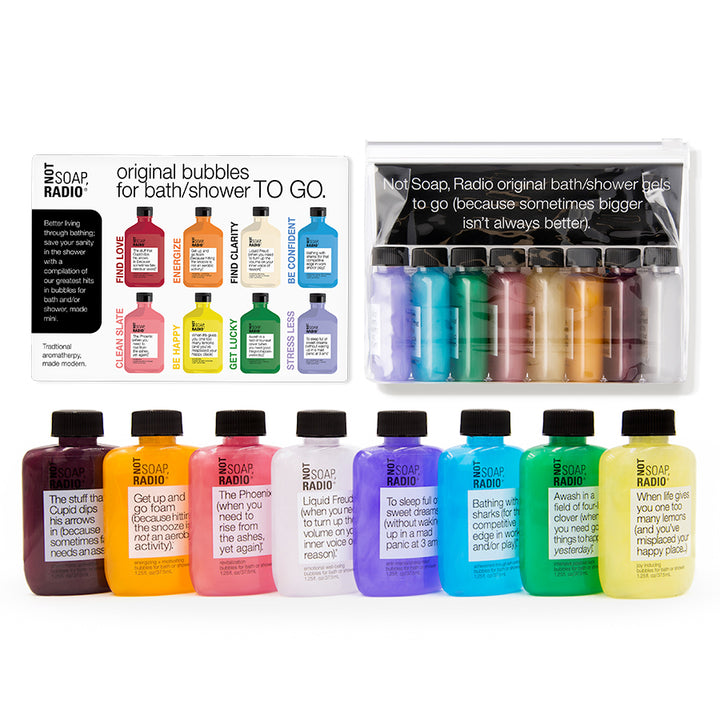 Mini all-together bath/shower gel set - Not Soap Radio gift set