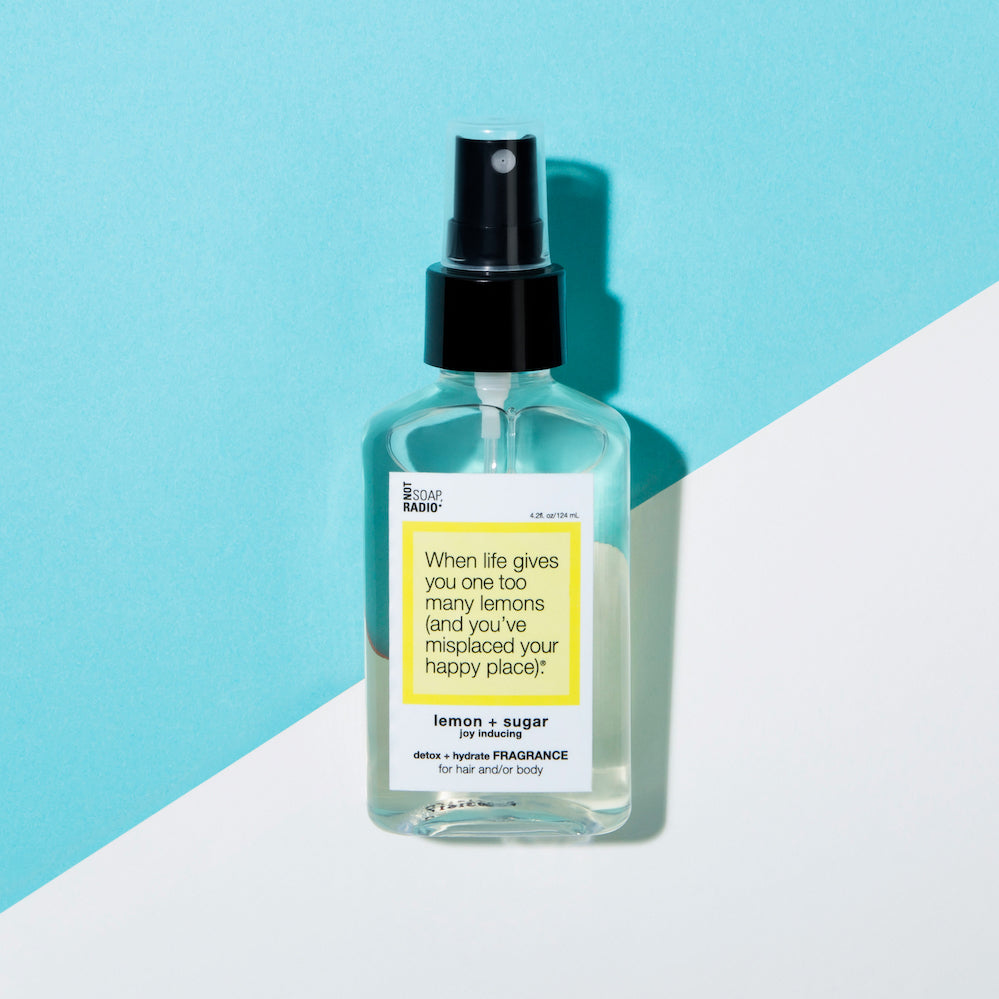 Lemon and sugar body spray - Natural aromatherapy lemon fragrance