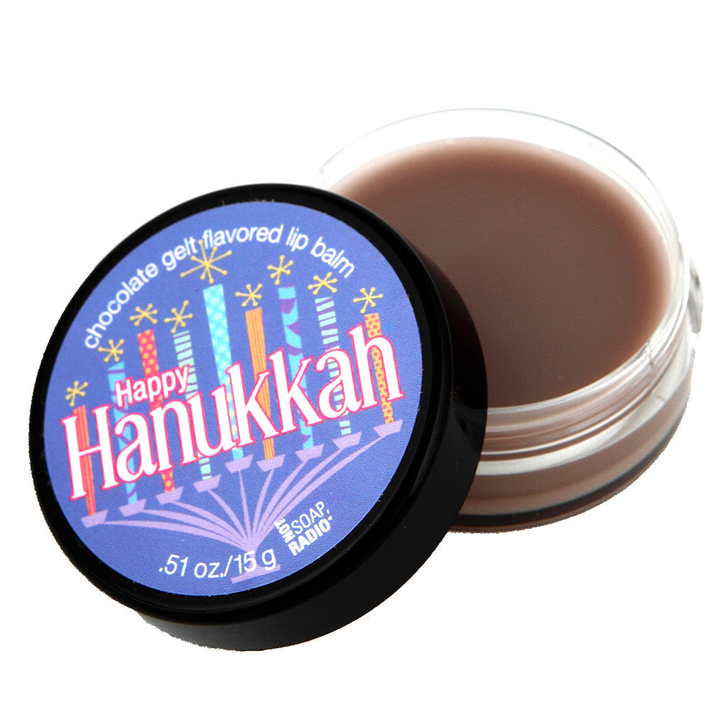 Happy Hanukkah lip balm - Not Soap Radio lip balm