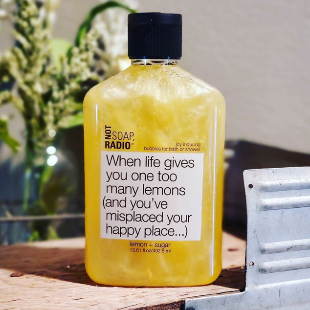 When life gives you one too many lemons bubble bath -  Lemon essential oil, Natural Aromatherapy body wash, Not Soap Radio bath products